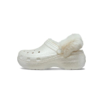 Crocs Cls Platvorm Voodriga L&auml;ikiv Pehme Mugav Klotskingad Naiste klotskingad Valge 211922-0WV 39-40 white