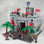 718 tk MOC Keskaegne Schel M&auml;e Kaitsja Loss Ehitusklotsid Laste M&auml;nguasjad