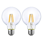 LED Edison pirn G95 (6W) 60W ekvivalent, E26 sokkel, soe valge, 3000K, h&auml;mardatav, l&auml;bipaistev h&otilde;&otilde;gniit, LED-pirn, stiilne, antiikstiilis, atmosf&auml;&auml;riline