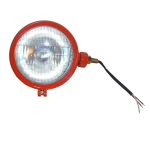 Punane Vasakpoolne Traktori Esitulede Komplekt 12V &ndash; &Uuml;hildub Massey Ferguson 35/35X/65/765, David Brown 700&ndash;1400 Seeriate, Case/IH B250/B275/B414/B444-ga