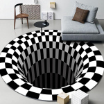 3D spiraal optilise illusiooniga vaibad L&otilde;ksuala vaip Libisemiskindlad &uuml;mmargused matid Suured vaibad elutuppa diivani juurde Spiraalpesitav vaip 120x120cm
