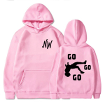 Nidal Wonder Go Go Go Huppar Nidal Wonder Toodang F&auml;nni Kingitus Mehed Naised Harajuku Pikkade Varrukatega Dressipluusid M pink