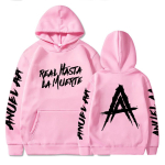 Anuel AA Real Hasta La Muerte Huppar Anuel AA R&auml;ppar Muusika Kaup Unisex Harajuku Pikkade varrukatega dressipluusid S pink