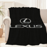 L-Lexus-ES Lahe logoga autotekk Diivani tekk Reisimine Kodu Piknik Flanellist Tekk S&uuml;nnip&auml;evakingitus Soe Mugav 30x40in