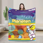 Haribo kommi flanelltekid &Uuml;lipehme visketekk kodu sisustuseks Lennureiside muster Voodikate Diivanvoodi kate 30x40in
