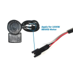 Bafang 6V LED Esituli BBS01B BBS02B BBSHD Keskmise mootoriga komplektile, Veekindel Esituli E-jalgrattale Elektrijalgrattale black
