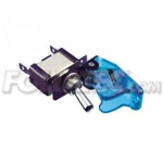 Bouton ON / OFF - FOLIATEC - Bleu transparent - 1 pi&egrave;ce - Convient &agrave; tous les v&eacute;hicules - Coupure de contact