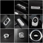 Mercedes Benz B-klassi W247 B180 B200 B220 B250 jaoks. Keskkonsooli sisekujundus Paigaldage kristallist teemantr&otilde;ngas Style G