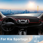 Kia Sportage 3 R jaoks 2010 2011 2012 2013 2014 2015 LHD RHD auto armatuurlaua kate armatuurlaua matt p&auml;ikesevari Libisemisvastase padja lisatarvikud LHD Black Side
