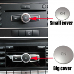 Car Volume ON Buttons Cover Stickers Trim For Mercedes Benz A B C ML CLS class W204 GLK X204 E class B class 2011-2014