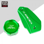 Motorcycle Accessories CNC Front & Rear brake Fluid Cylinder Master Reservoir Cover Cap Black For KAWASAKI Z800 Z 800 rear red