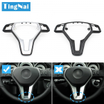 Auto rooliratta v&auml;limine raam kroomitud katte trimm Mercedes BENZ CE GLK CLS klassi W176 W246 W204 W212 GLK204 W156 W117 jaoks Model H 35mm