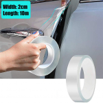 CARPRIE Car Bumper Strip Car Transparent Film Protector Door Edge Protection Anti Scratch Wrap Sticker Glue sticker 2CM x 2CM x 10M