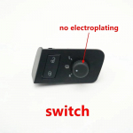 Car ide Door Handle with Safety Lock Swith and Rearview Mirror Control Knob Switch For Volkswagen VW Touran 2005-2012 switch 1