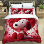 Armsad multifilmikangelased Snoopy voodipesukomplektid peen vooditarvete komplekt tekikott voodikomplekt luksuslik s&uuml;nnip&auml;evakingitus 100x135cm-2pcs white