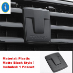 Car Front Grille head Cover Frame Panel Trim Fit For Great Wall GWM WEY TANK 300 -2025 Matte Black Exterior Accessories matt must v&auml;rv