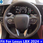 Auto sisekujundus s&uuml;sinikkiust roolivahetuslabad katte kleebis sisekujundus sobib Lexus LBX 2024 2025 2026 tarvikutele