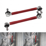 BEVEE reguleeritav esimese stabilisaatori otsavarda komplekt BMW E90 E87 E92 E93 E91 E82, Z4 E89, X1 E84 jaoks, Asendab 31356765933, 31356765934 punane