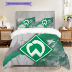 SV Werder Bremen Muster Voodipesu Tekikott Komplekt Tekikott Padjap&uuml;&uuml;r Kodu Kaunistus S&uuml;nnip&auml;evakingitus (1 * tekikott + 2 * padjap&uuml;&uuml;ri, ilma s&uuml;damikuta) 135x200cm
