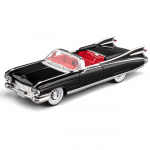 1/24 Retro Limusiin Cadillac Big Rocket Sulamist Mudelauto, Parim Kogu Autode Mudelite Huvilistele, Halloweeni Kingitus must