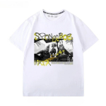 SpongeBob SquarePants Anime Lisatooted L&uuml;hikeste Varrukatega T-s&auml;rk Kaheksajalg Vend Krabi &Uuml;lemus Joonisfilm Unisex L&otilde;tv Suvine Y2K Top XXXXXL valge