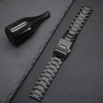 20/22mm roostevabast terasest k&auml;ev&otilde;ru Huawei Watch GT6 Pro GT6 46mm GT5/4/3 46 jaoks Luksuslikud rihmad Samsung Galaxy 7 6 5 4 40mm 44mm jaoks 20mm must