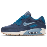 Nike Air Max 90 Abrasion Resistant Low top Running Shoes Women's Dark Blue 818598-400 36.5