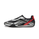 Li Ning Film Turbo V2 Slip Resistant, Abrasion Resistant, Lightweight Low top Casual Shoes Men's Black Silver AGLW059-1 39