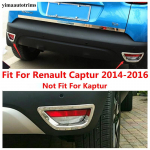2 tk tagumise udutule tule udutule dekoratiivraami katte liist Renault Captur 2014 2015 2016 jaoks ABS kroomitud tarvikud v&auml;lisosa