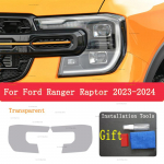 Ford Ranger Raptor -2024 Autode V&auml;lispeeglid Esitulede Kriimustusvastane Kaitsekile Esitulede Remondikleepsude Tarvikud &Uuml;mberehitus Transperent