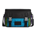 Coach Track 27 T&otilde;mblukuga Klapp V&auml;rviplokk Reguleeritav &Otilde;larihm Nahast Messenger Koti Unisex Messenger Koti Must Sinine C9839-QBO3H Basic Set (Bag+Dust Bag)