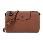 Longchamp Le Pliage Xtra Reguleeritav Eemaldatav &Otilde;larihm T&otilde;mblukuga Sulgemine Nahast &Otilde;la Crossbody Kott V&auml;ikesed Naiste kotid Konjak 10255987504 Basic Set (Bag+Dust Bag)
