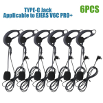 1/6 tk EJEAS V6C PRO+/V4C Kohtuniku peakomplekt K&otilde;rvasisene kohtuniku intercom peakomplekt T&auml;iss&uuml;pleks kohtuniku side tarvik Mikrofon