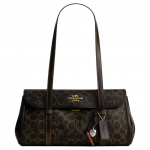 Kott Coach Bridget 16 Monogramiga kaetud l&otilde;uendist T&otilde;stekott &Otilde;lakott V&auml;ikesed naiste kotid Kuldne Pruun CDY20-IMBRN Basic Set (Bag+Dust Bag)