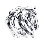 Pandora Hobuse Disain Sterling H&otilde;bedast Ripats Naiste Ehted 794430C01 Box