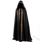 Moodne Uus Kapuutsiga Pikk Keebi-R&uuml;&uuml; Retro Halloweeni Kleit Lava Kost&uuml;&uuml;m Naiste Kleit Emane Black XXL black