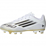 Adidas F50 Club FG/MG Moodsad Mugavad Libisemiskindlad Vastupidavad Madalad Jalgpallijalatsid Laste tossud Valge Plaatina JI0029 35&frac12;