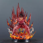 38cm/14.96in Anime Dragon Ball Kuju Kaiouken Goku Tegevuskujud PVC Kuju Laua Kaunistus Kogumismudel M&auml;nguasjad Kingitused