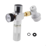 Coffee Beer Mini Gas Regulator 0‐30PSI,Easy to Use,Sturdy,Lightweight,with Ball Lock Quick