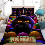 M&auml;ng F-Five N-Nights At F-Freddys Tekikott Komplekt Kodu Stiilis Voodipesu Pehme Pesu Puuvillane Voodi 3 Osaline Komplekt &Uuml;li&otilde;pilaste &Uuml;hiselamu Kingitus 140x200cm