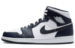Air Jordan 1 Mid 'Obsidian White' 554724-174 40