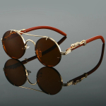 Unisex Vintage &uuml;mmargused p&auml;ikeseprillid Meeste Mood Double Bridge Mitmev&auml;rvilised Varjud Naiste Retro Trendikas Br&auml;ndi Luksusliku Disainiga P&auml;ikeseprillid