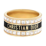 Dior Valge Kristalli Disain Metallr&otilde;ngas Naister&otilde;ngad Kuldne R2593WOMLQ_D307 XS