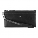 Montblanc Meisterst&uuml;ck Elegantne disain Ikooniline kuusnurkne valge t&auml;ht Br&auml;ndilogo T&otilde;mblukuga Sulgemine Nahast sidur Mini meeste sidur Must 129904 Box(Basic Set+Box)