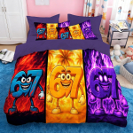 Multikas Tr&uuml;kiga Kuus Seitse 67 Voodipesukomplekt 2/3 tk, Kodu Teismeline T&auml;iskasvanu Tekikott ja Padjap&uuml;&uuml;r, Kingitus Poistele ja T&uuml;drukutele 135x200cm