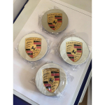 (H&otilde;be-65mm) 4 tk Porsche velje keskkatted 65MM rumbum&auml;rk Embleemi kaitsja