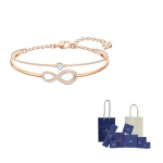 Swarovski roosakulla tooni plaaditud k&auml;ev&otilde;rud Naistele roosakulla tooni plaaditud F-Branded gift bag roosa kuldne v&auml;rv