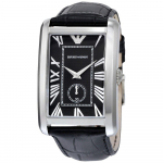 Emporio Armani AR1604 Ristk&uuml;likukujuline Musta sihverplaadiga Meeste k&auml;ekell 40mm must