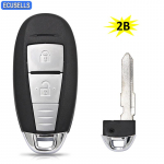 Ecusells 2 nupuga puldiga autov&otilde;tme t&uuml;hi korpus Suzuki Swift SX4 Vitara 2010 2011 2012 2013 2014 2015 2016 jaoks TS008 / TS007