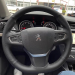 ADT2  Peugeot Expert Traveller 408 Citroen Jumpy Spacetourer C3 C4 Fiat Scudo 2016-2022 jaoks ehtsa nahast auto roolikatet gray